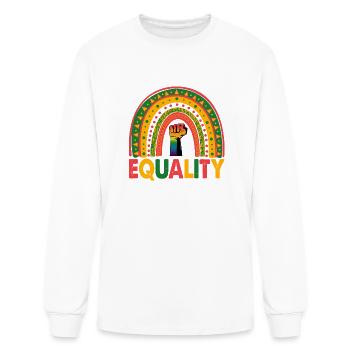 Equality - Men's Long Sleeve T-Shirt - white - Front