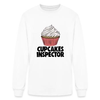 Cupcakes Inspector - Men's Long Sleeve T-Shirt - white - Front