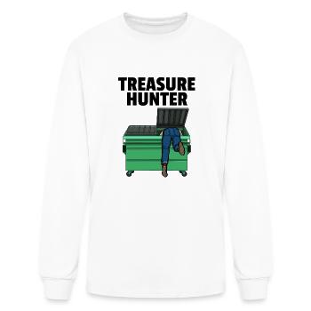 Treasure Hunter - Men's Long Sleeve T-Shirt - white - Front