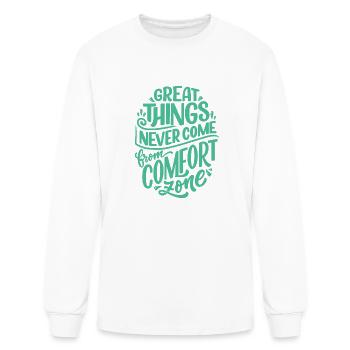 MOTIVATION - T-shirt à manches longues Homme - blanc - Devant