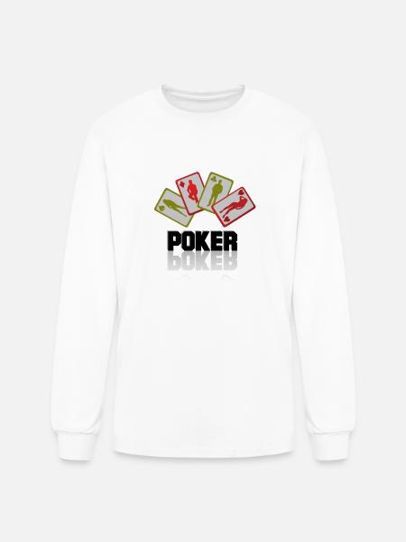 poker - Men's Long Sleeve T-Shirt - white