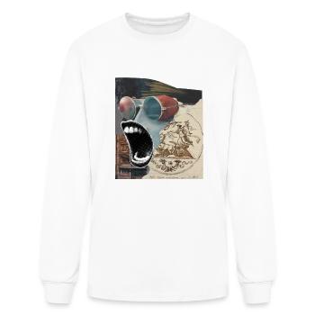 mouth - Men's Long Sleeve T-Shirt - white - Front
