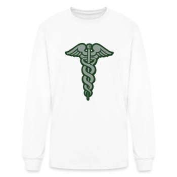 Caduceus - Men's Long Sleeve T-Shirt - white - Front