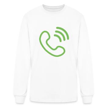 telephone mobiltelefon handy funktelefon retro15 - Men's Long Sleeve T-Shirt - white - Front