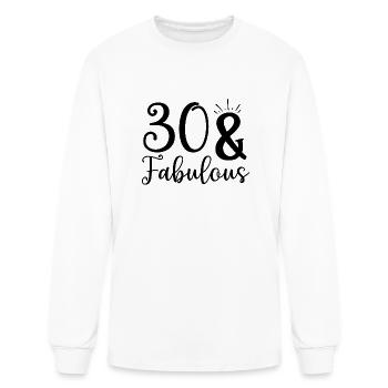 30 fabulous - Men's Long Sleeve T-Shirt - white - Front