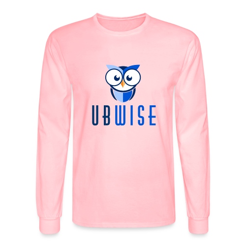 UBWise Logo Owl Bottom - Men's Long Sleeve T-Shirt