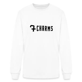 7Charms Logo Mono Black - Men's Long Sleeve T-Shirt - white - Front