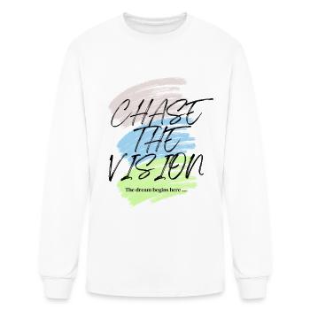 chase the vision - Men's Long Sleeve T-Shirt - white - Front