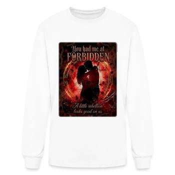You Had Me At Forbidden - Forbidden Love Trope - Men's Long Sleeve T-Shirt - white - Front