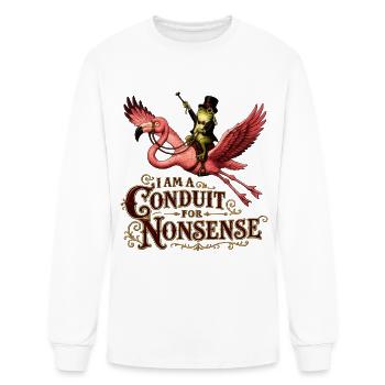 I am a Conduit for Nonsense - Men's Long Sleeve T-Shirt - white - Front
