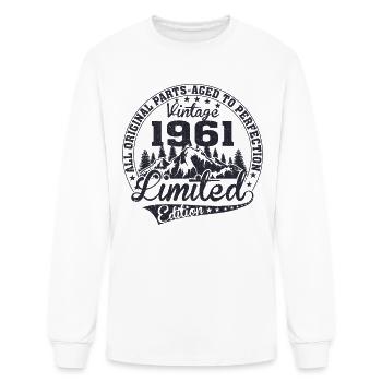 made in 1961 aged to perfection - Men's Long Sleeve T-Shirt - white - Front