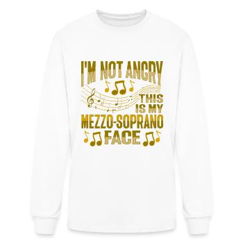 Mezzo-Soprano Voice Design for a Choir Member - Men's Long Sleeve T-Shirt - white - Front