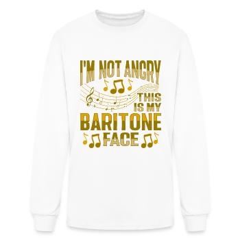 Baritone Voice Design for a Choir Member - Men's Long Sleeve T-Shirt - white - Front