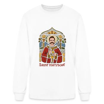 Saint Nietzsche Design for a Philosophy Student - Men's Long Sleeve T-Shirt - white - Front