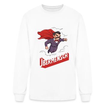 Nietzsche Übermensch Design for a Philosophy - Men's Long Sleeve T-Shirt - white - Front