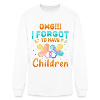 Omg I Forgot To Have Children Childfree By Choice - Men's Long Sleeve T-Shirt - white - Front
