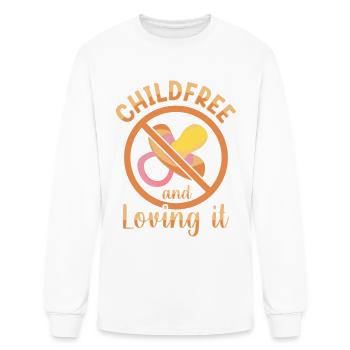 Childfree And Loving It Childfree By Choice - Men's Long Sleeve T-Shirt - white - Front