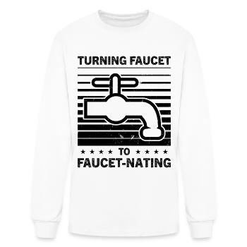 Plumbing Drain Surgeon Job Profession Pipefitting - Men's Long Sleeve T-Shirt - white - Front