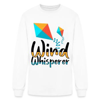 Fly A Kite Hobby Wind Kiteboard Funny Kite Flying - Men's Long Sleeve T-Shirt - white - Front