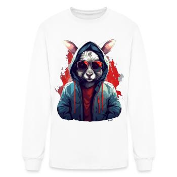 Urban Bouncer: Rabbit Spirit | Rabbit Lovers - Men's Long Sleeve T-Shirt - white - Front