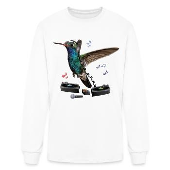 hummingbird - Men's Long Sleeve T-Shirt - white - Front