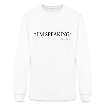 Im speaking - Men's Long Sleeve T-Shirt - white - Front
