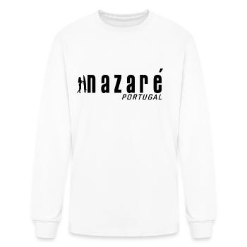 Nazare Surfing Portugal - T-shirt à manches longues Homme - blanc - Devant