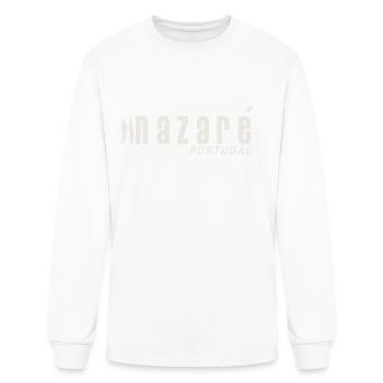 Nazare Surfing Portugal - T-shirt à manches longues Homme - blanc - Devant
