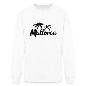 Mallorca Island Feeling Vacation Palm Trees Beach - Men's Long Sleeve T-Shirt - white - Front