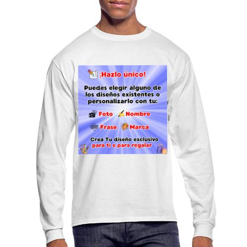Personalized Souvenirs with Photo, Phrase, Design - Men's Long Sleeve T-Shirt