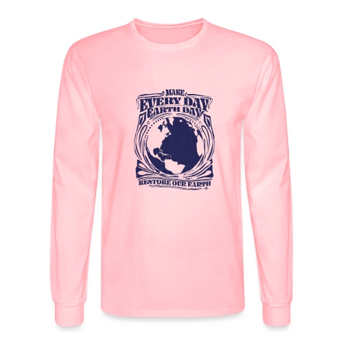 Make every day Earth Day. NAVY - Men's Long Sleeve T-Shirt