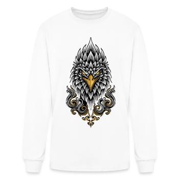 Imperial Eagle Mascot Logo Sport Gaming Elite - Men's Long Sleeve T-Shirt - white - Front