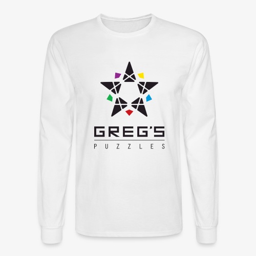 Greg's Puzzles Logo - Men's Long Sleeve T-Shirt