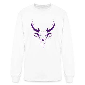 Stag - Men's Long Sleeve T-Shirt - white - Front