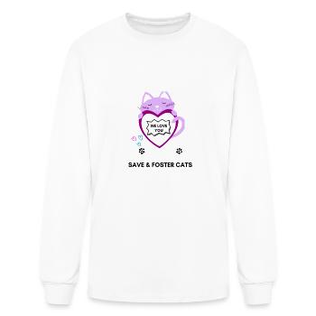 Foster cat love ! - Men's Long Sleeve T-Shirt - white - Front