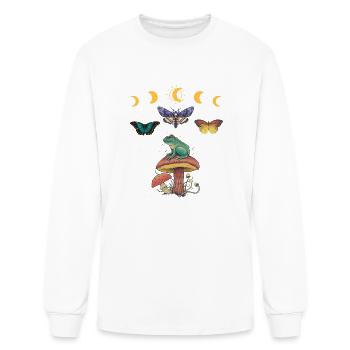 Cottagecore Cottage Core Frog Goblincore - Men's Long Sleeve T-Shirt - white - Front
