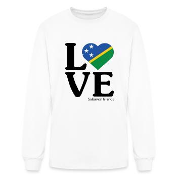 Love Solomon Islands - Men's Long Sleeve T-Shirt - white - Front