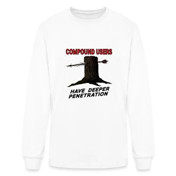 Compound users - Men's Long Sleeve T-Shirt - white - Front