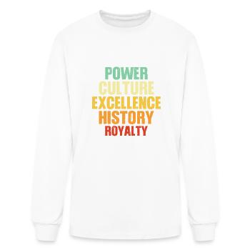 Black Power Black Culture Excellence History - Men's Long Sleeve T-Shirt - white - Front