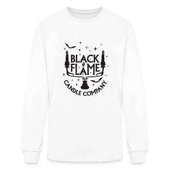 Black Flame Candle Company - Men's Long Sleeve T-Shirt - white - Front