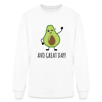 Avo Great Day - Men's Long Sleeve T-Shirt - white - Front