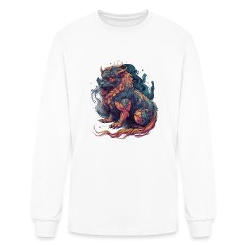 A mythical creature Chimera - Men's Long Sleeve T-Shirt - white - Front