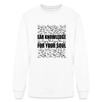 EAR KNOWLEDGE FOR YOUR SOOL - Men's Long Sleeve T-Shirt - white - Front