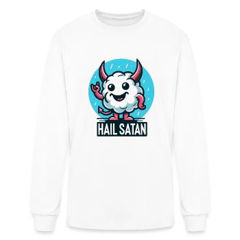 Hail Satan - Men's Long Sleeve T-Shirt - white - Front