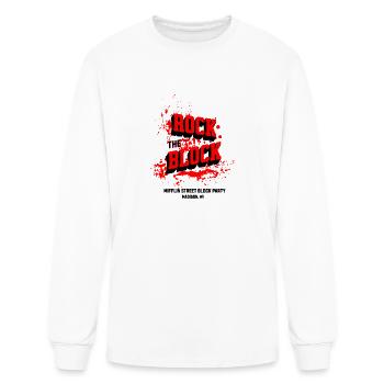 Rock The Block Mifflin Street Block Party Style 1 - Men's Long Sleeve T-Shirt - white - Front