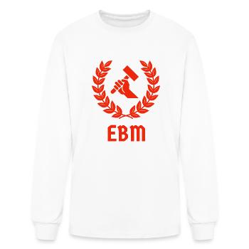 EBM Hammer Music - Men's Long Sleeve T-Shirt - white - Front