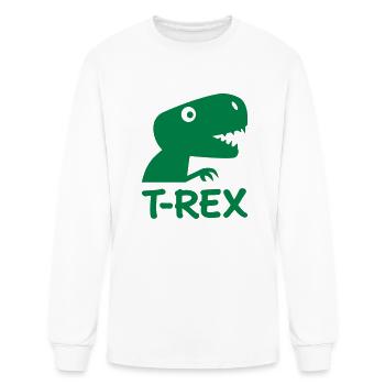 T-Rex - Men's Long Sleeve T-Shirt - white - Front