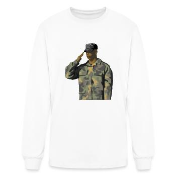 VETERAN - Men's Long Sleeve T-Shirt - white - Front