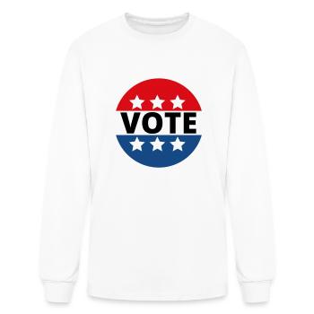VOTE - Men's Long Sleeve T-Shirt - white - Front