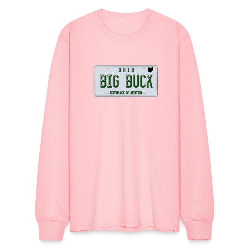 Ohio License Plate Big Buck Camo - Men's Long Sleeve T-Shirt